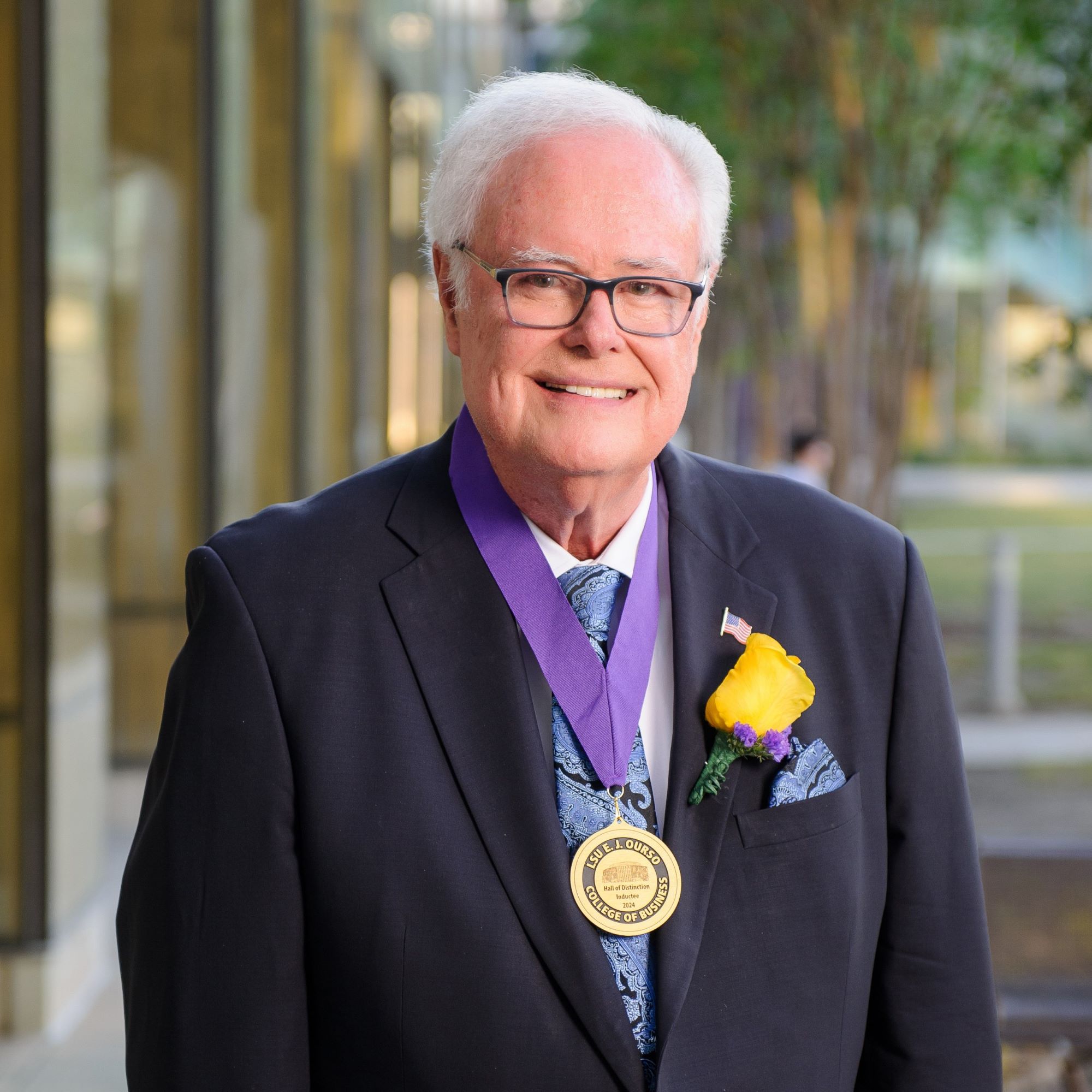 Lyt Harris with HOD medal around neck