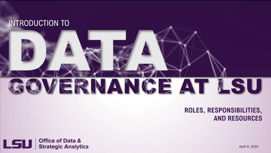 Intro to Data Governance Webinar Part 1 Title Slide